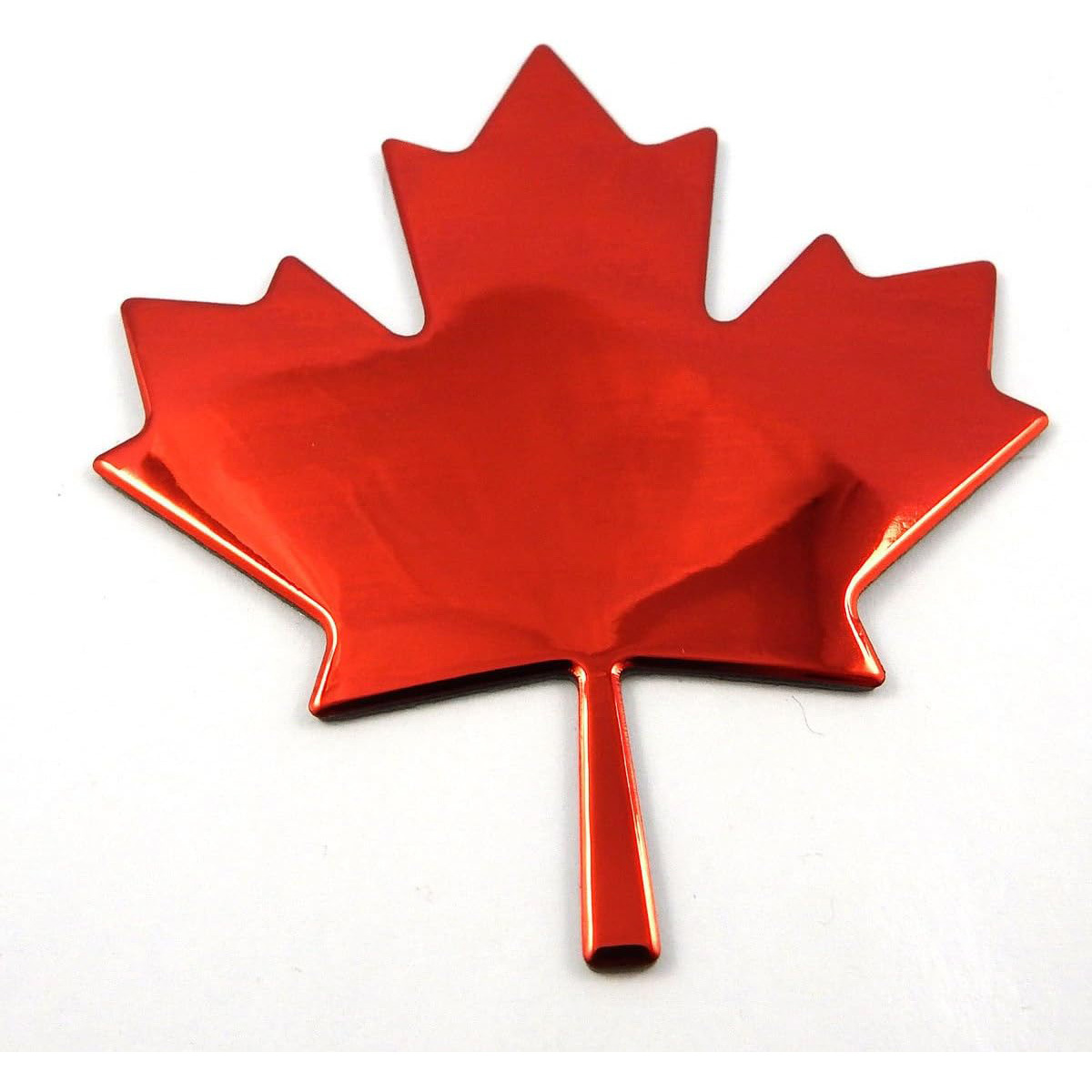 Amazon bandera canadiense hoja de arce cromada 3D insignia estereoscópica metal comercio exterior pegatinas de automóviles y bicicletas