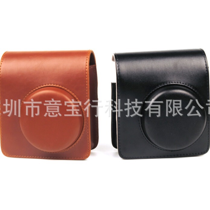 Suitable for Polaroid mini40 retro camera bag protective cover black Brown with bag strap crossbody