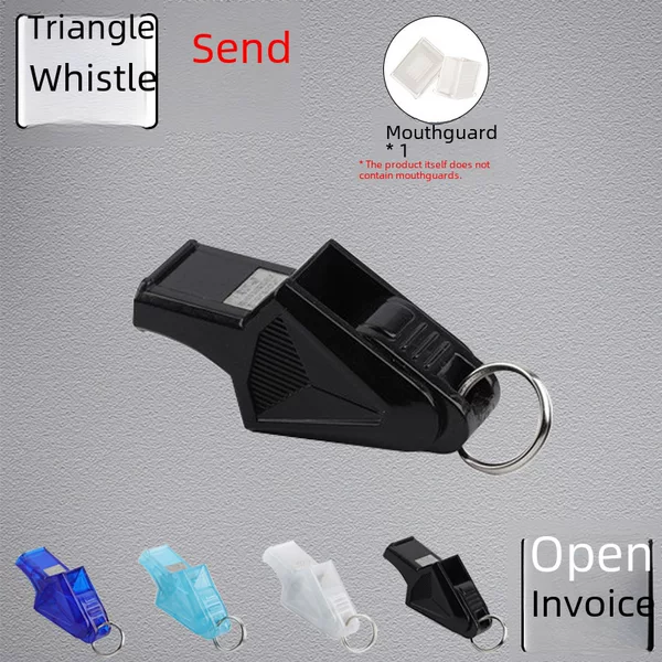 Nuclear-free triangle whistle referee Sports Basketball game distress escape outdoor training plastic lanyard treble