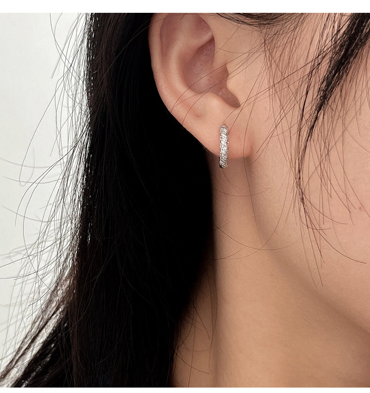 Linglang S925 Sterling Silver Small Hoop Earrings Cubic Zirconia Huggie Hoop Earrings Cuff Tiny Hoop Earrings