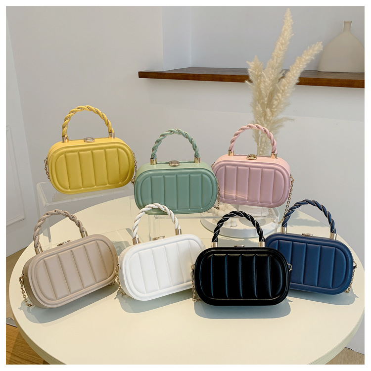 Square Shape Small Size Women's Small Summer Pu Leather Fashion Handbag