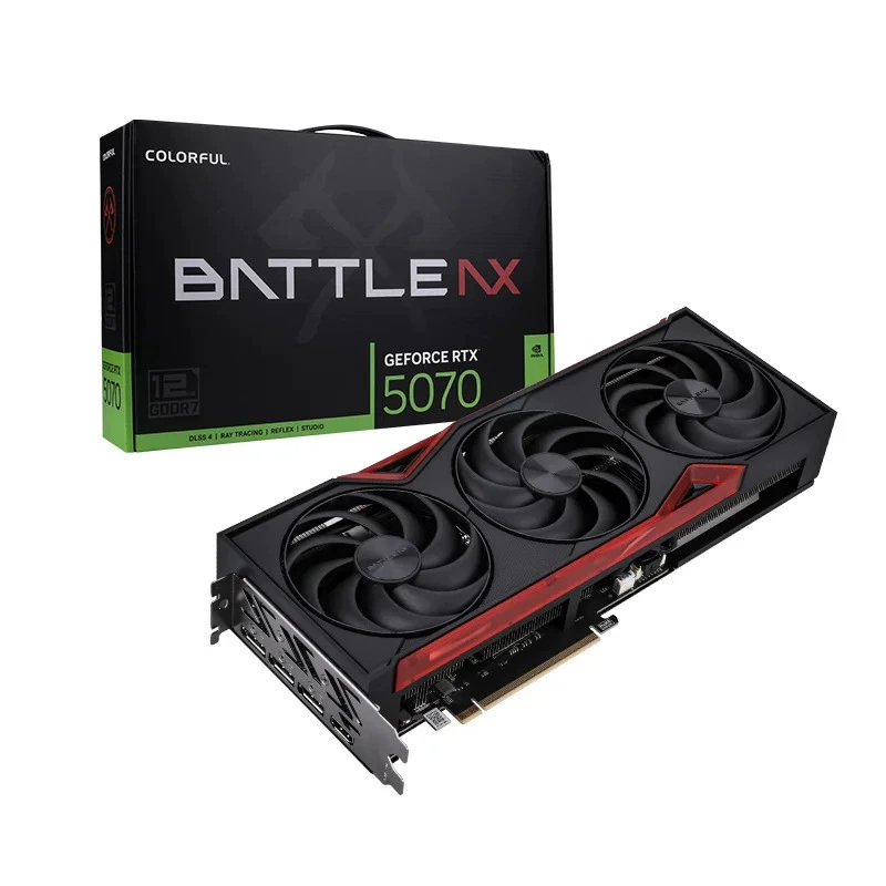 Графическая карта GeForce RTX 5070, 12 ГБ GDDR7, Deluxe Edition, игровая печатная плата с тремя вентиляторами