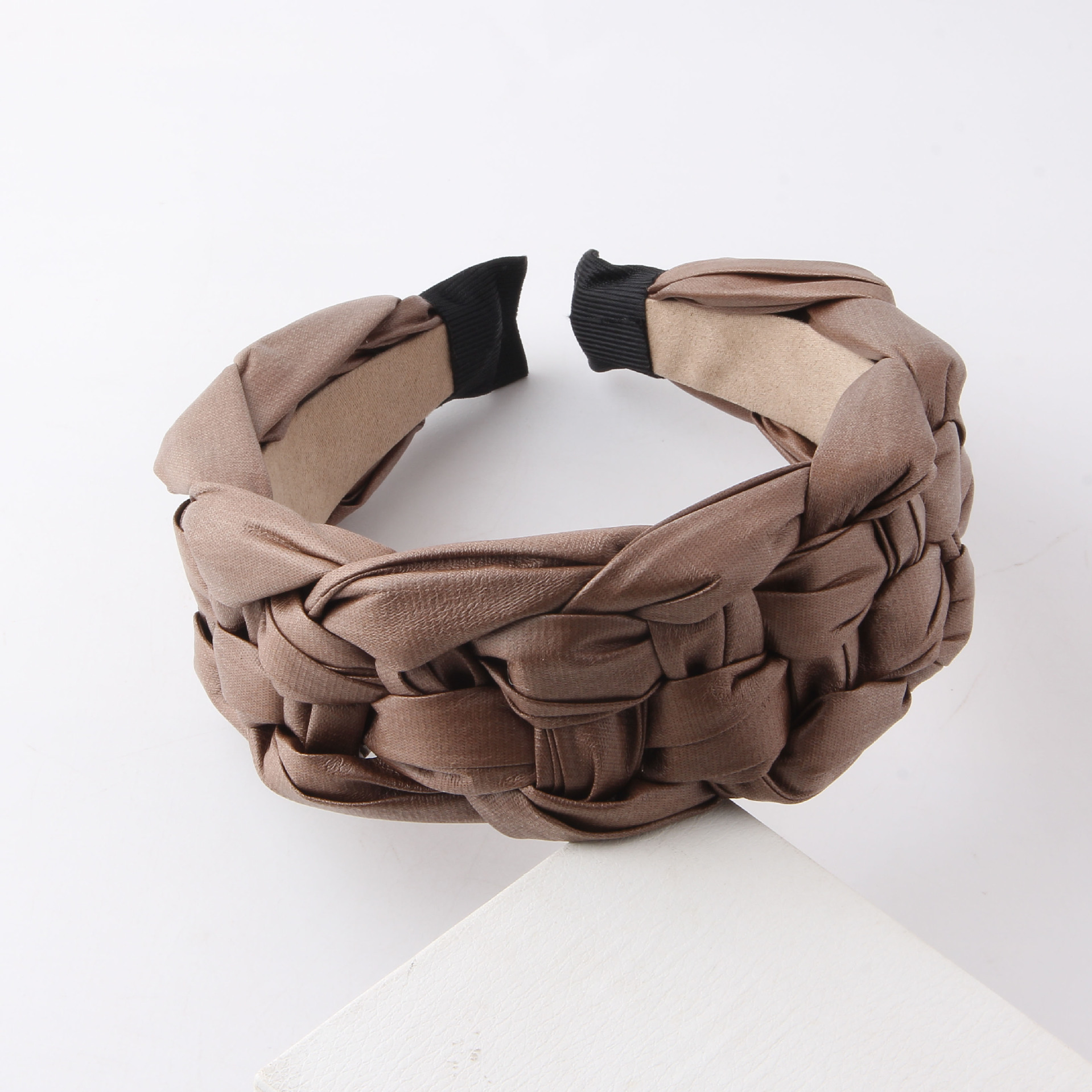 Women's Casual Streetwear Solid Color Pu Leather Hair Band display picture 2