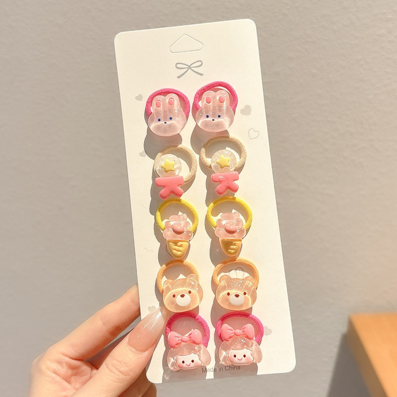 Bebé atado cabello de cabello niñas no lastimar cabello corda de goma anillo de cabello bebé tocado de cabello adorable para niños mujeres
