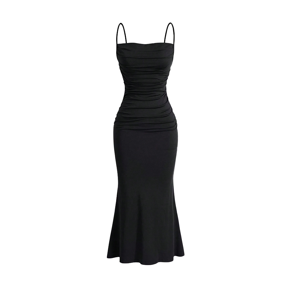 Women's Strappy Maxi High Waist Bodycon Dress