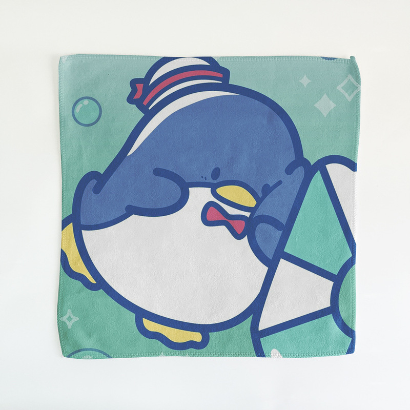 Swimming Pool Float Series Hanton Sam Penguin Pacha Dog Multi-Patterned Square Towel Handkerchief Face Towel Small Towel Swimming Pool Float Series Hanton Sam Penguin Pacha Dog Multi-Patterned Square Towel Handkerchief Face Towel Small Towel