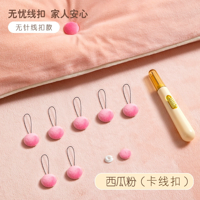 Постельное белье из флиса без войлока (клипсы включены) — одно-/двустороннее бархатное, в нескольких цветах, 1 или 8 клип-соединений