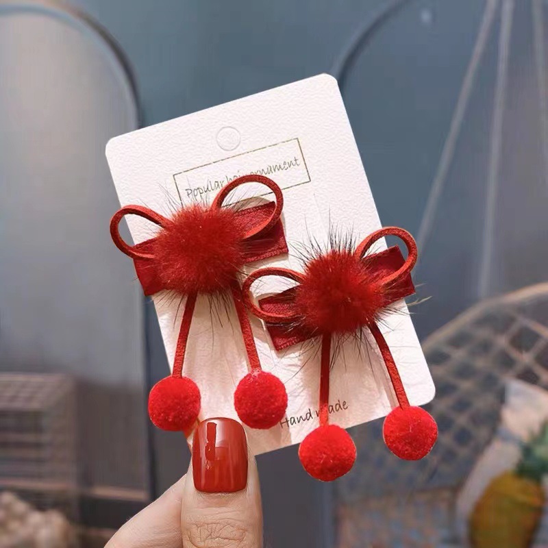 Girl'S Casual Cute Bow Knot Cloth Gauze Hair Clip display picture 14
