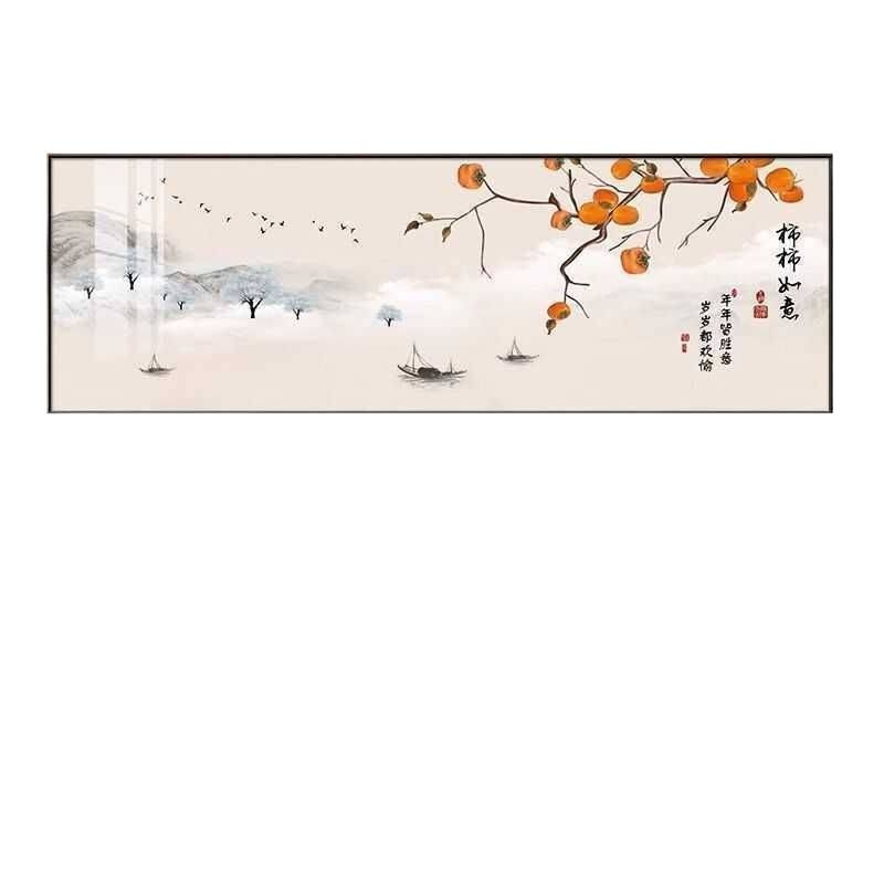 Salón de estar pintura decorativa nueva pintura de paisaje de estilo chino paisaje de escritorio mural paisaje sofá pared de fondo fábrica de pintura autoadhesiva