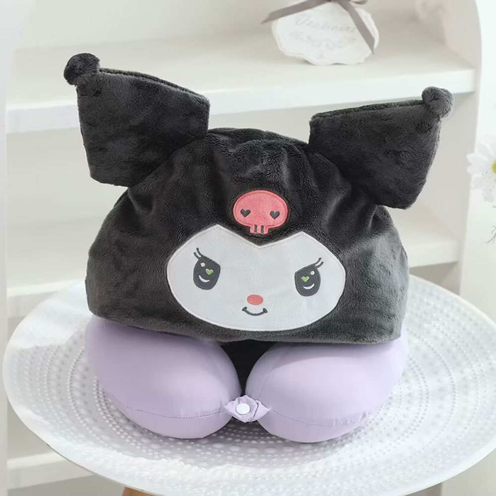 クロミ フード付きネックピロー 30CM/0.45kg (アイスシルクメモリーフォーム)