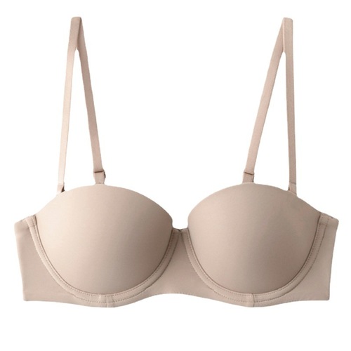 1/2 cup seamless underwear women's thin soft steel ring adjustable top thin bottom thick bra sexy push-up half cup bra