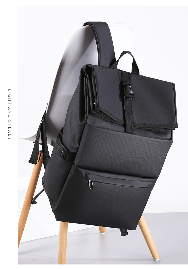 Large-capacity men's high-end backpack, simple and casual student multi-functional schoolbag, business large-capacity computer backpack undefined