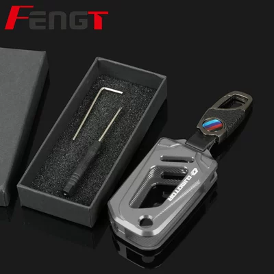 Motorcycle Key Key Shell, New Sai 600 - gray-key-cover-titanium-color-buckle