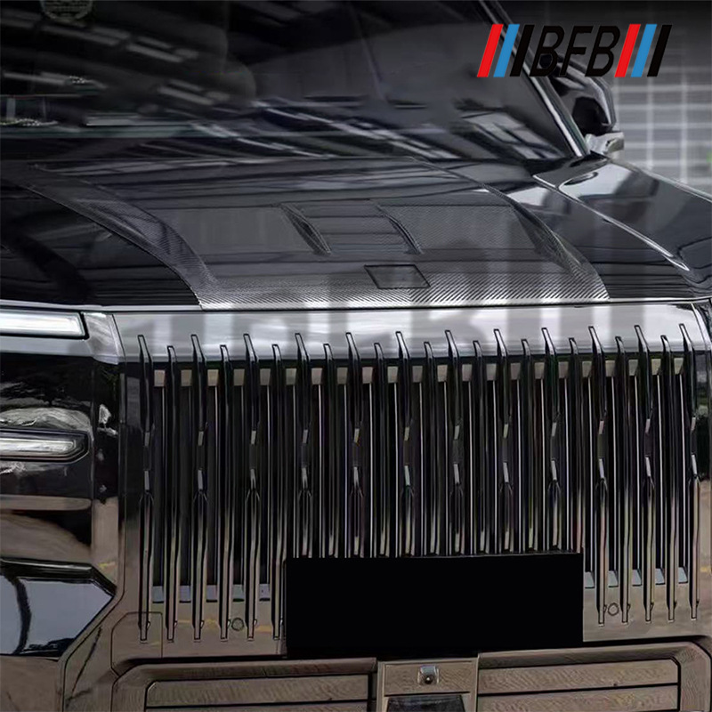 Suitable for Zeekr 9X dry carbon fiber engine hood, Zeekr 9X carbon fiber engine cover, carbon fiber engine hood