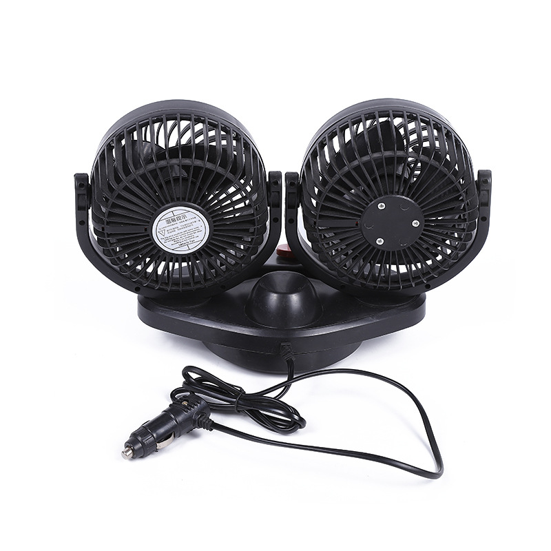Factory direct sales of automotive products, car fans, 12V oscillating fans, cigarette lighters, high-power fans wholesale detail image 9