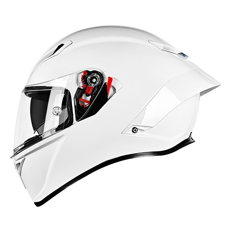 Casco de motocicleta certificado 3c casco de hombre motocicleta casco completo para hombres y mujeres cuatro estaciones casco universal de doble lente nuevo estándar nacional