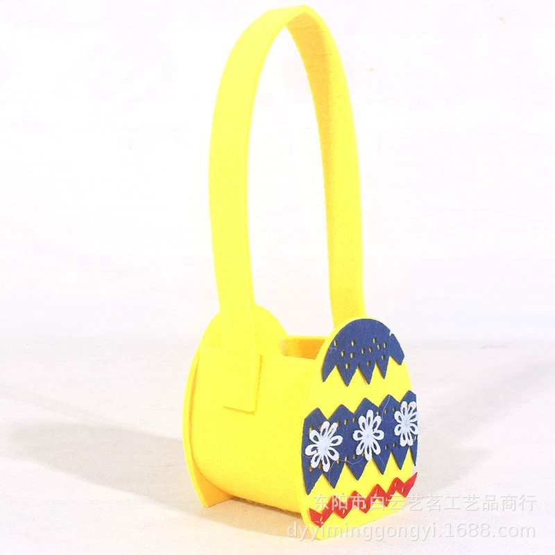 Новогодняя конфетная сумка из фетра праздничная сценка decoration Пасха мультяшные яйца детский подарок конфетница