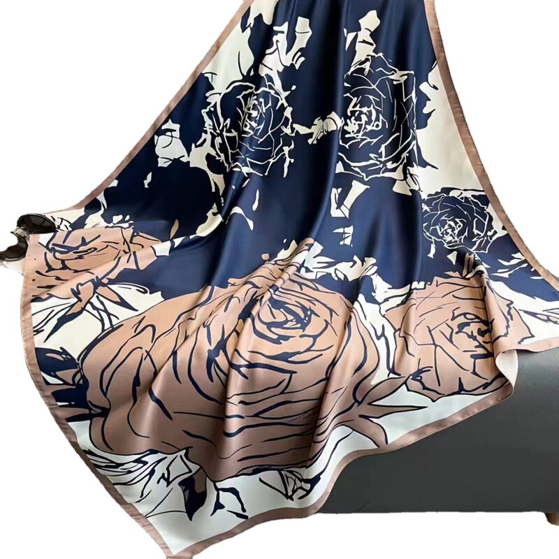 90x90シルクタオルの新型春と秋の大きい方のタオルのファッションのスカーフは首を囲んで首を保護します。|undefined