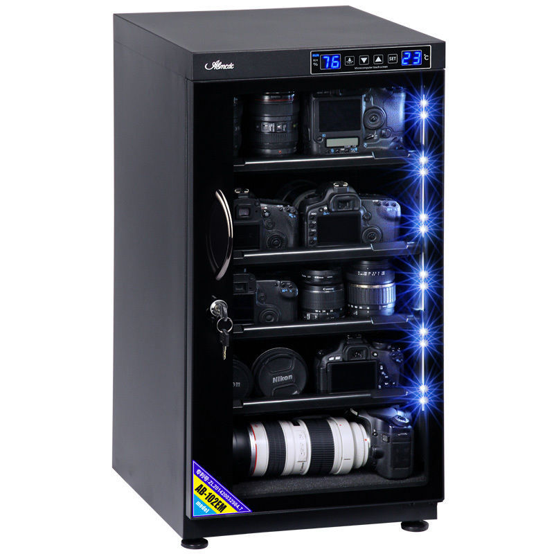 爱保85/100/160/185升电子防潮箱邮票单反相机镜头摄影器材干燥柜
