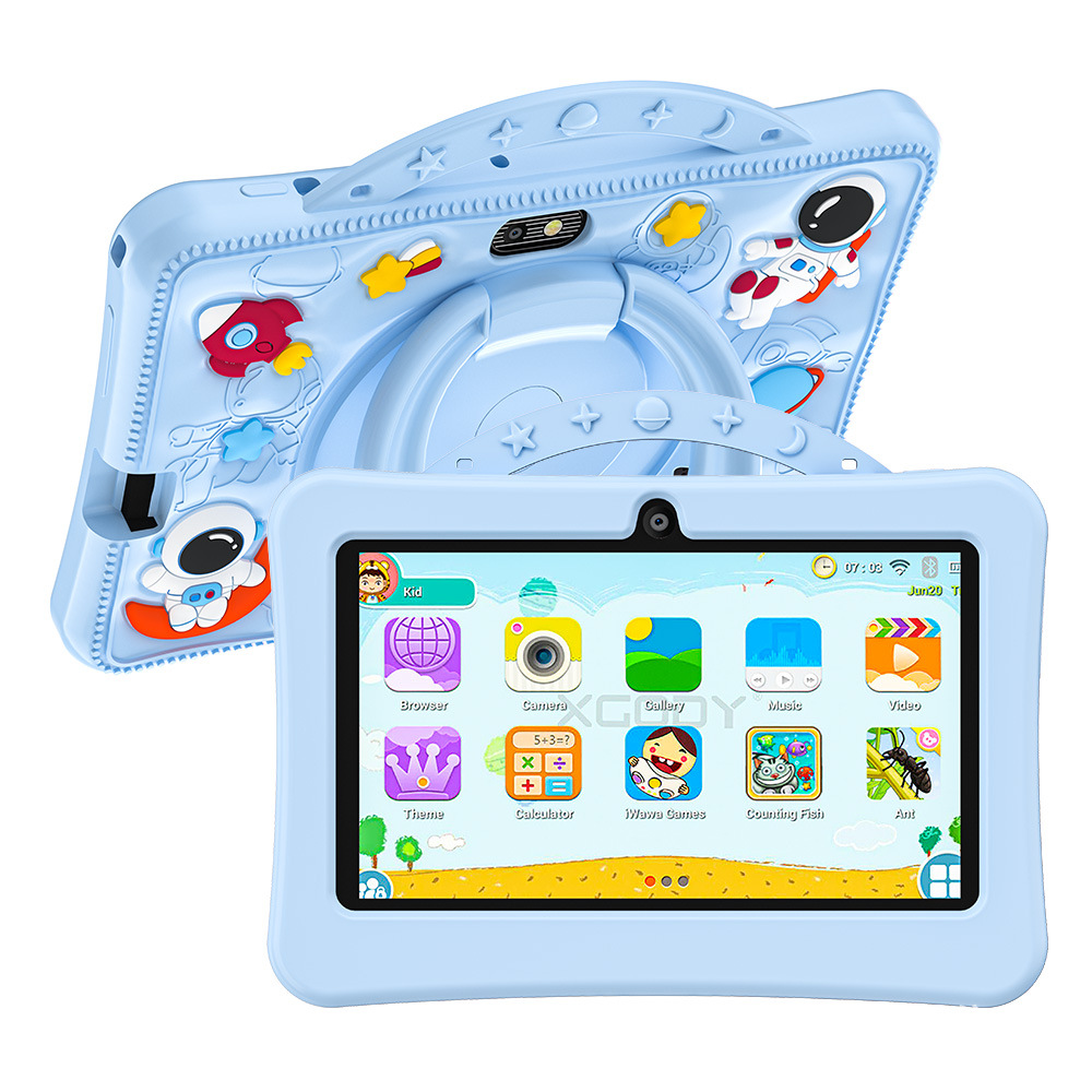 7inch Children's Tablet Wifi Version 4+64 Shockproof Android 14 Gaming Cross-Border Trade In-Stock Dropshipping