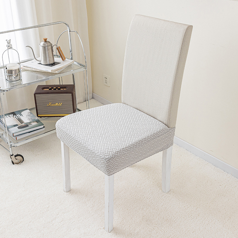 Suministro exclusivo transfronterizo de fundas de silla jacquard para todas las estaciones, fundas de silla con forma de cuerno, fundas elásticas para taburetes de comedor.