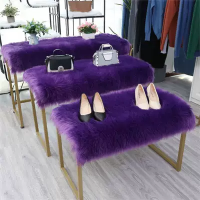 Wool pad, Audio Display Cabinet, Wool Mat, Makeup - customized-size-contact-customer-service-violet-plush-thickened-version