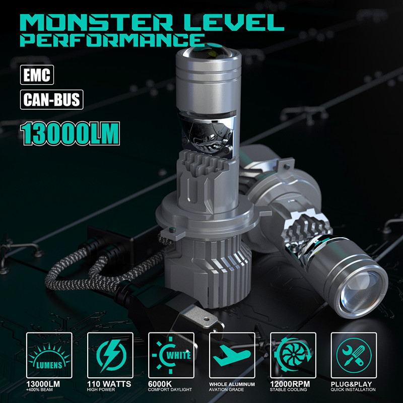 V26 lente pequeña far-closing integrado faro de automóvil LED   Automóvil y motocicleta universal