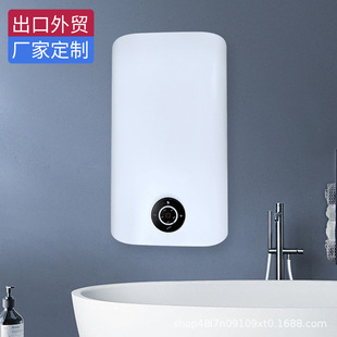 外貿跨境批發超薄淋浴洗澡儲水式數顯雙膽扁桶家用電熱水器
