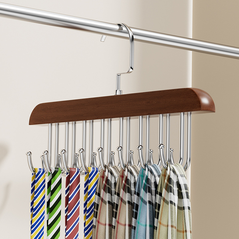 Colgante multifuncional chaleco cabina de almacenamiento dormitorio doméstico madera sólida gancho de múltiples piezas armario ondulado rack de almacenamiento para secar ropa image 15