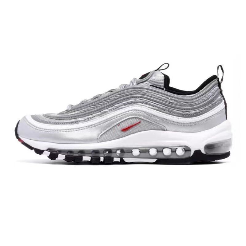 Airmax 97 Retro Breathable Fabric Leather Non-Slip Wear-Resistant Air-Cushioned Shoes Low-Top Casual Running Shoes for Men and Women Without Airmax 97 Retro Breathable Fabric Leather Non-Slip Wear-Resistant Air-Cushioned Shoes Low-Top Casual Running Shoes for Men and Women Without
