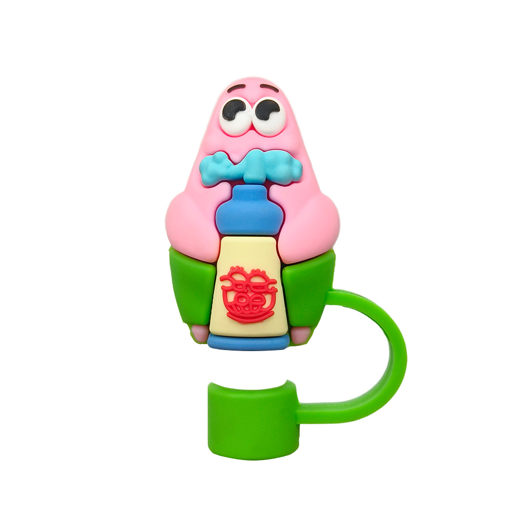 Calent Single Buzz Lightyear 10mm cubierta de cubierta de paja de goma suave cubierta de cubierta de paja Stanley cubierta de paja de polvo cubierta de paja
