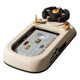 Cross-border children's racing car to break through the big adventure car simulation driving steering wheel sound and light electric desktop toy gift