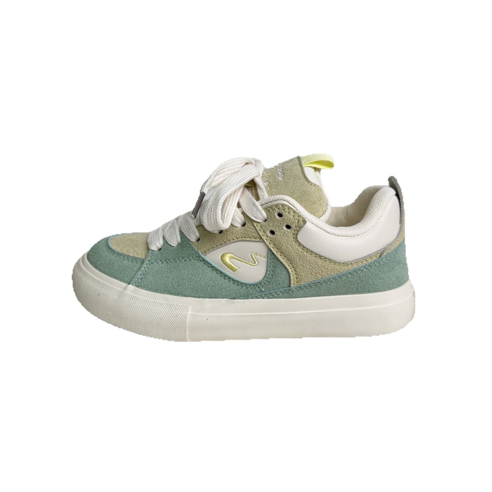 Yuanbo 2025 primavera nuevas zapatillas de deporte para estudiantes zapatos de skate para mujer versión coreana de zapatos gruesos de todo fósforo zapatos de lona para niños image 6