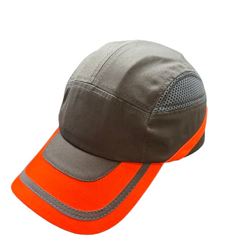 出厂价 防护棒球帽运动防摔帽 出口CE认证安全轻型反光条防撞帽