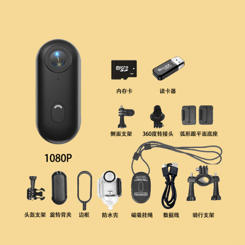 2025 nuevo kit 4K para montar al aire libre cámara deportiva WifI magnético clip trasero cámara deportiva nueva grabadora