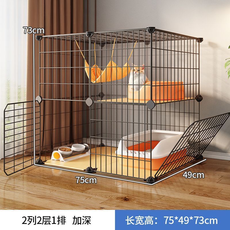 더블 레이어 [75*49*73] 확대된 고양이 배변 상자