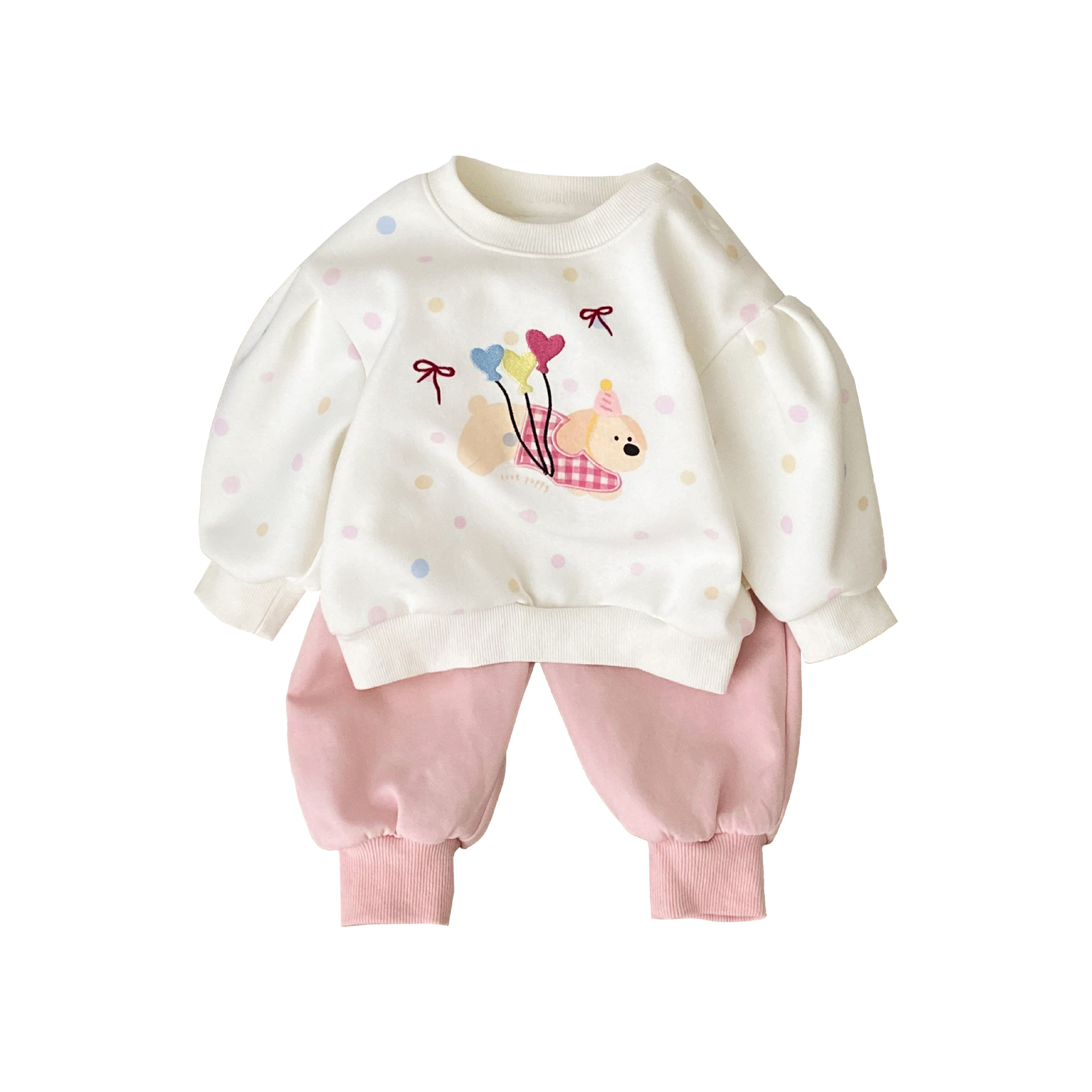 Nuevos productos para la primavera de 2025, traje de dos piezas de estilo occidental para bebés recién nacidos, traje suave, cómodo y lindo súper lindo