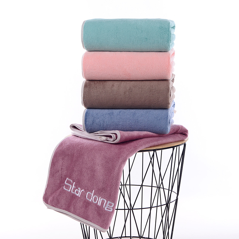 Grande serviette de bain absorbante et douce pour la douche_voghion.com
