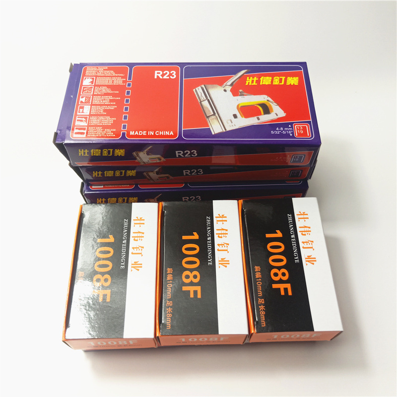 厂家直销手动码钉门型钉U型钉马丁R23-1008F户外广告喷绘打钉机手