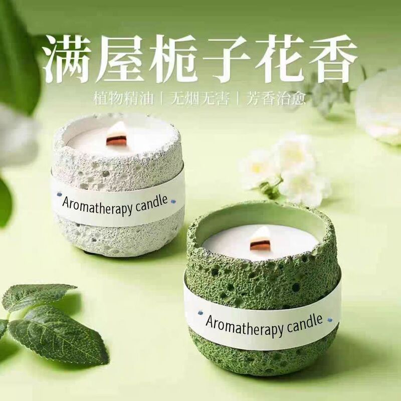 Planet Candle Aromatherapy Nordic Color Gypsum Candle Niche Atmosphere Room Bedroom Plant Essential Oil Accompanying Ceremony