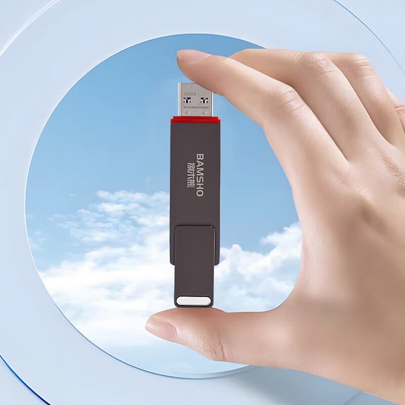 锌合金外壳 捌木熊256GB固态U盘 USB3.2高速 双接口兼容 批量批发
