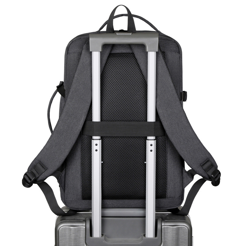 Multifuncional USB carga mochila de negocios funda tirón desgaste viaje bolsa portátil multicapa mochila de viaje