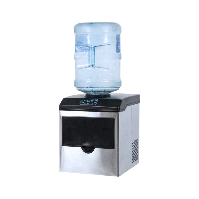 Máquina para hacer cubitos de hielo, interruptor automático de máquina de hielo de bala, máquina de hielo comercial tipo dispensador de agua de limpieza automática