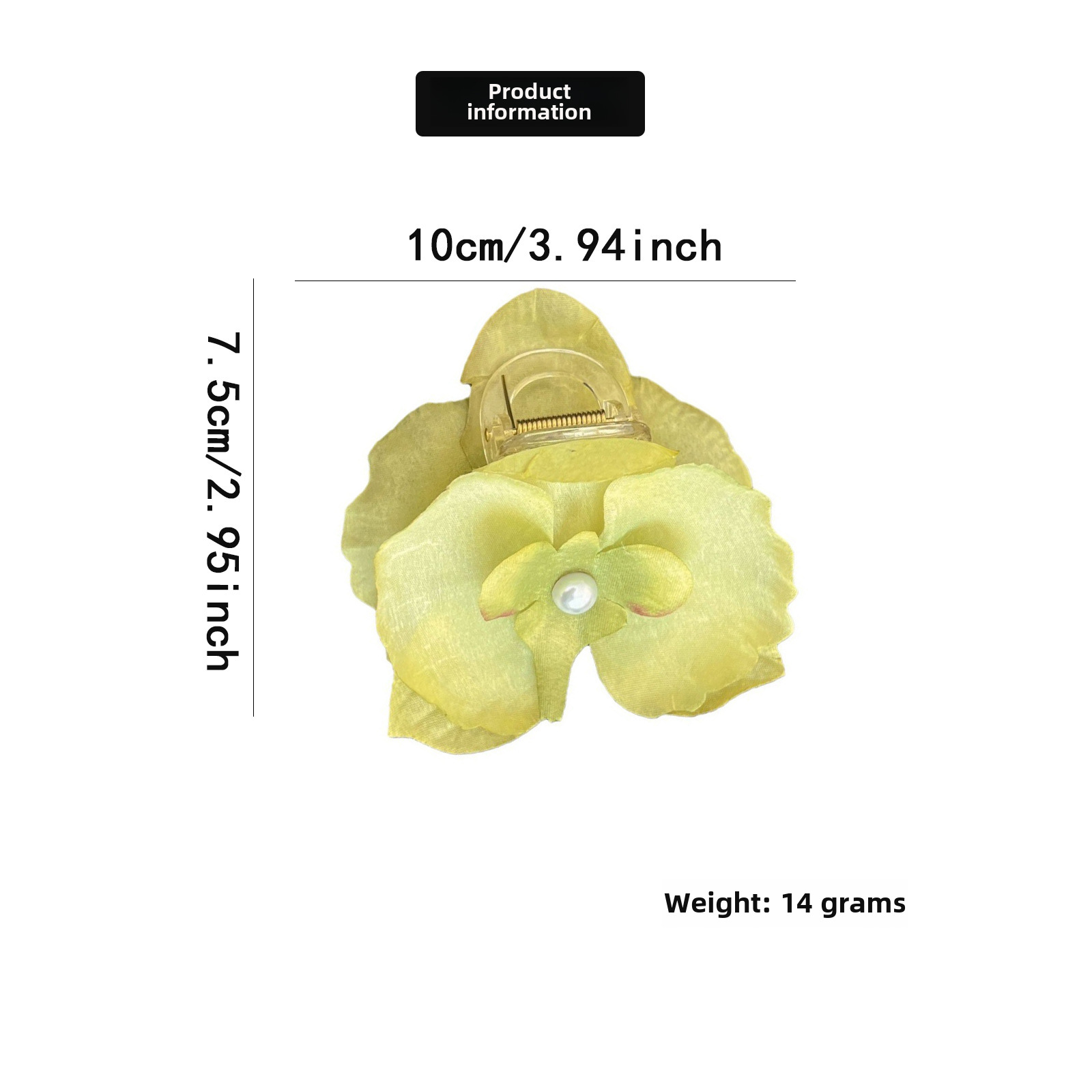 Sweet Phalaenopsis Ribbon Grab Clip Simulation Flower Hair Grab Side Clip Orchid Temperament Sense Super Fairy Head Jewelry_voghion.com