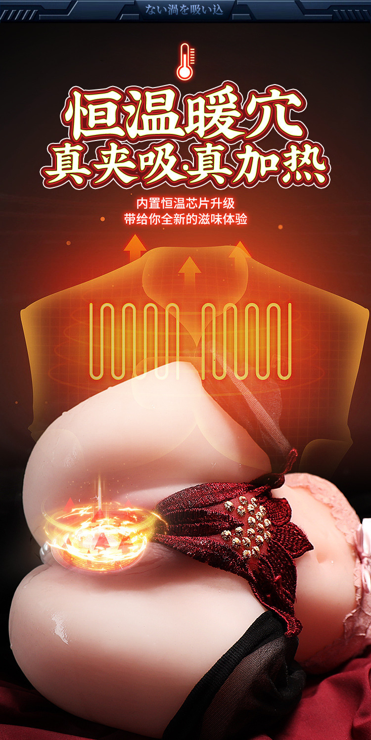 Automatic Male Masturbator with Suction and Vibration, TPE Dual-Channel Half-Body Doll — detail image 6