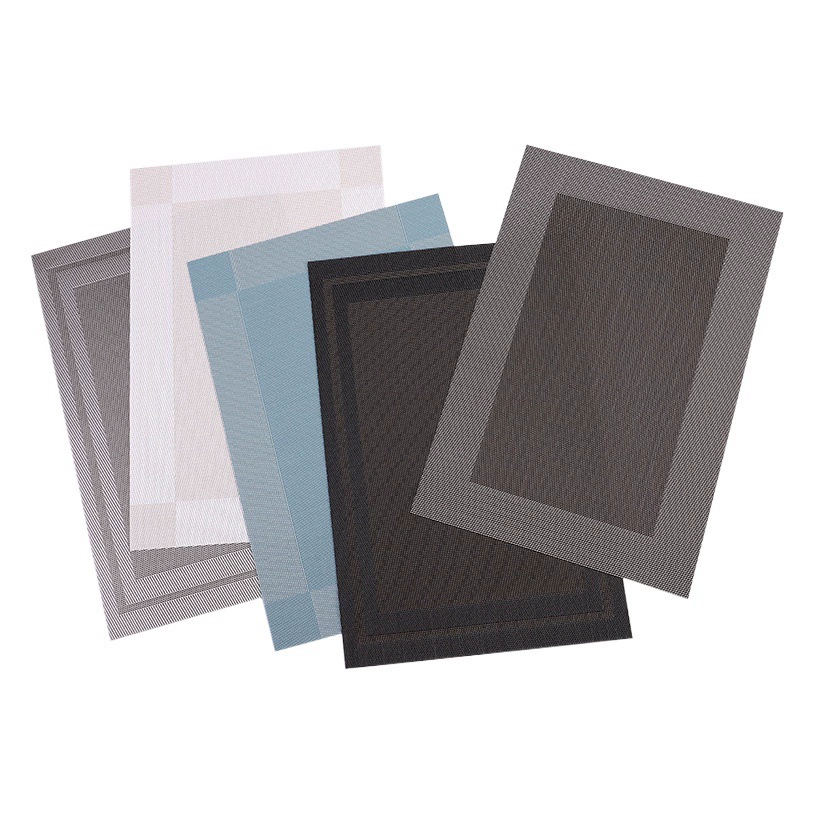 Teslin Европейский современный простой диагональный Западный Настольный коврик из ПВХ тканый одинарный и Двойной каркас настольное полотенце Настольный коврик настольный коврик оптом