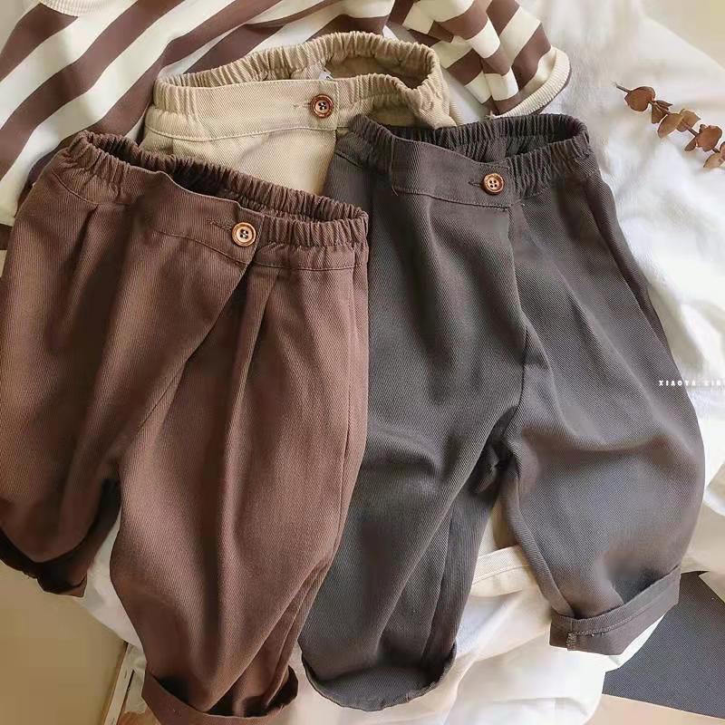 Children's Loose Casual Pants for Toddlers and Young Kids, Autumn 2025 Spring New Stylish Carrot Pants for Boys and Girls, Baby