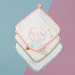 Baby gauze towels pure cotton soft newborn handkerchiefs face towels children small square towels baby kindergarten 30*30CM