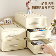 桌面抽屜式收納盒辦公室學生宿舍書桌多層可疊加化妝品文具收納盒