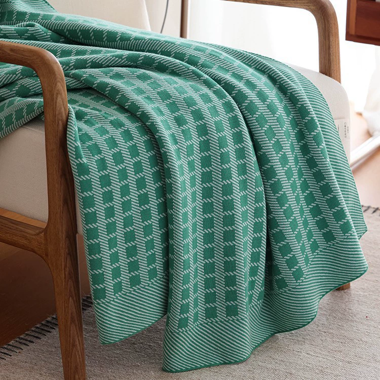 Modern knitted summer sofa, decorations for leisure, cotton cotton duvet, (Cross-border trading)